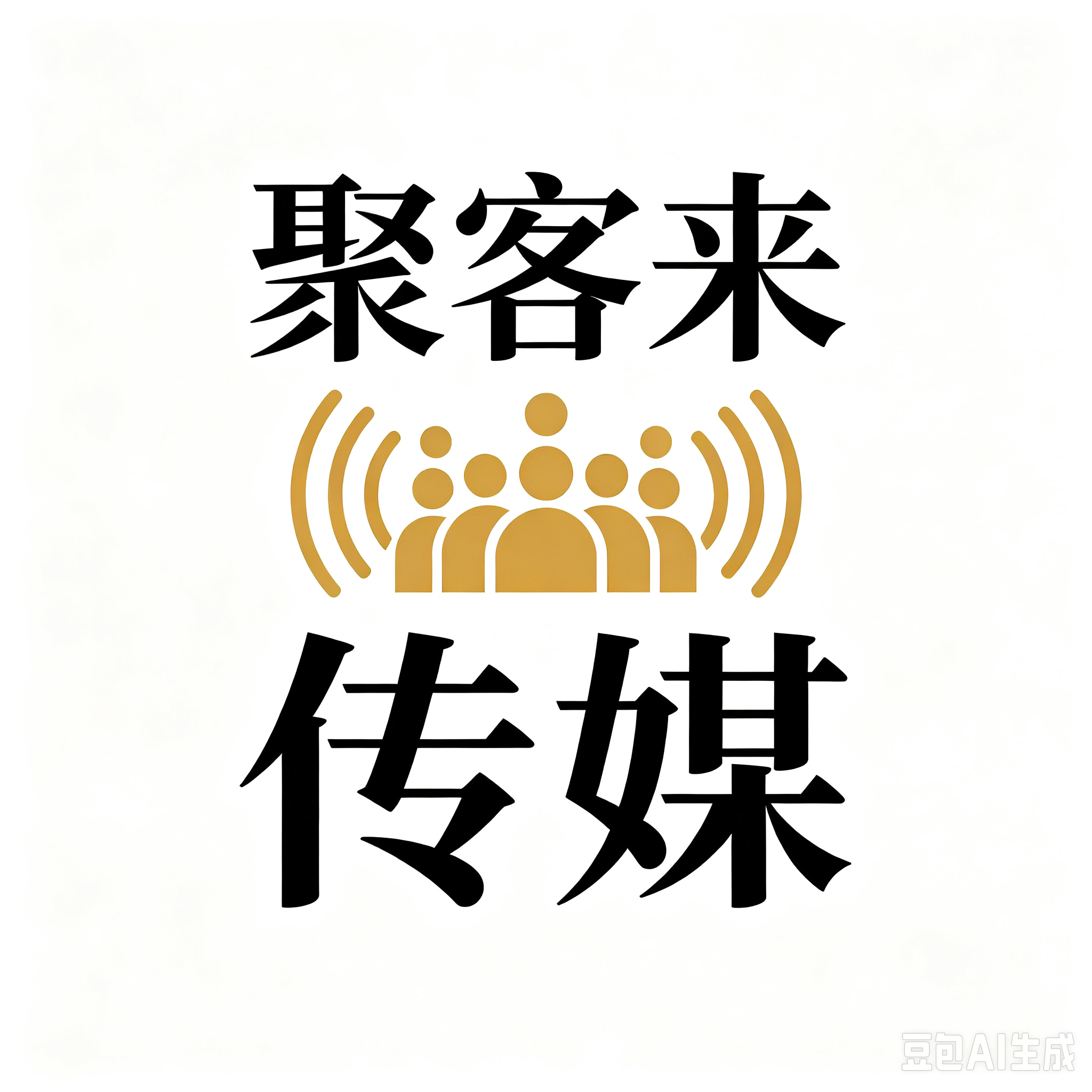 聚客来传媒logo